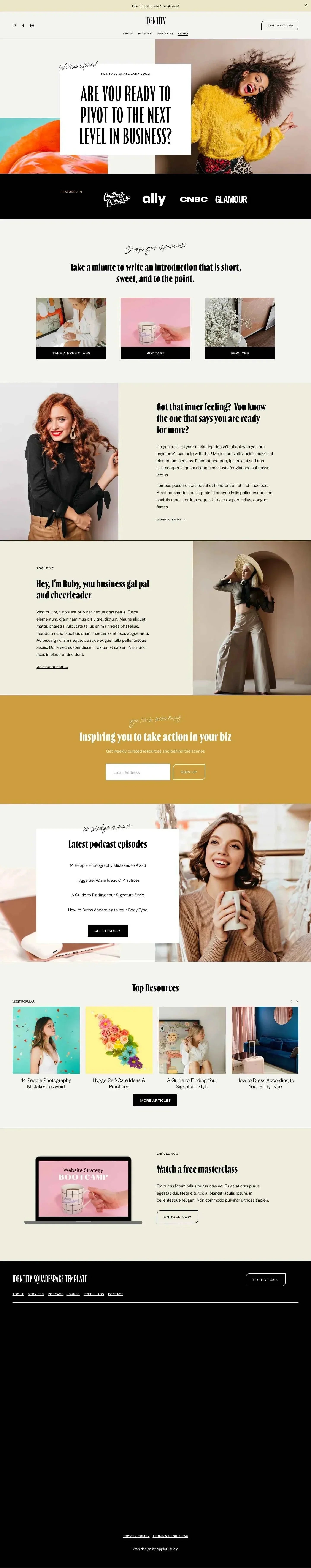 Best Squarespace Templates for Service Businesses (2026): How to Choose a Website That Turns Visitors Into Inquiries