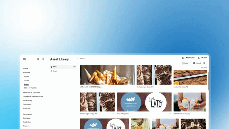 SquareOptimizer compressing images inside the Squarespace editor