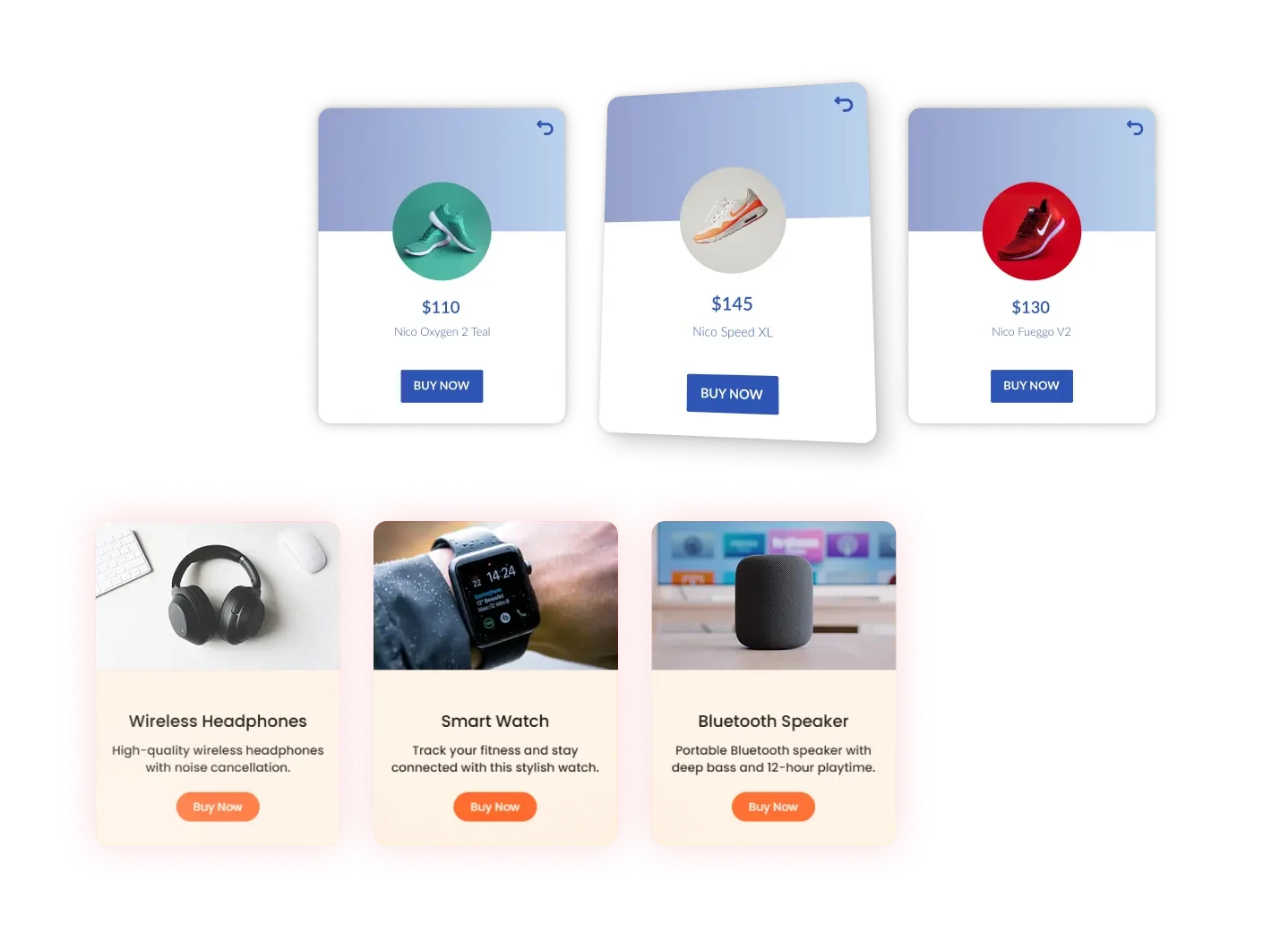 3D Cards Widget