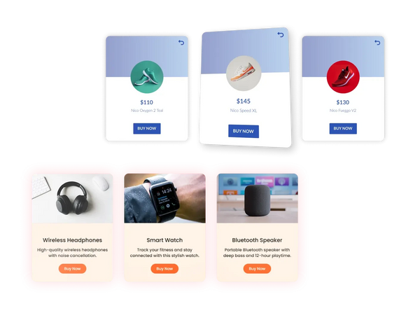 3D Cards Widget – Squarespace UI Components on SquareLocator