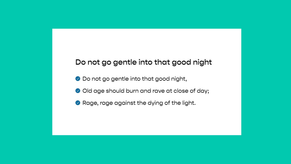 Bullet Points - Checkmark Rounded snippet from Will's Toolkit, preview from the Code Catalog – Squarespace Theming & Styling on SquareLocator