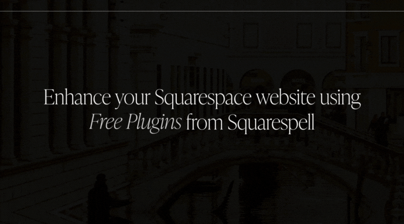 Animated rotating words Squarespace plugin demo