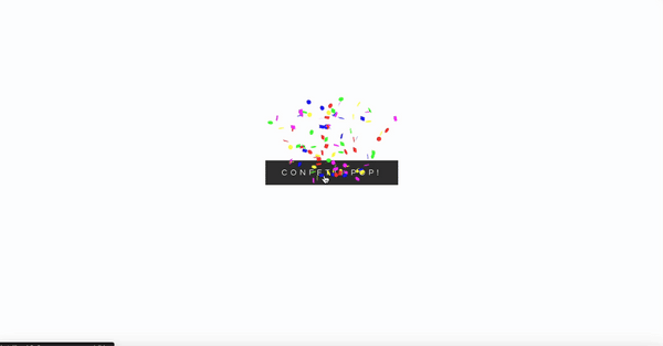 Confetti Pop Button Squarespace plugin demo
