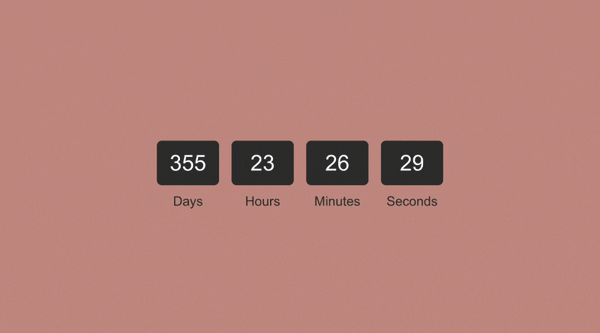 Countdown Timer Squarespace plugin demo