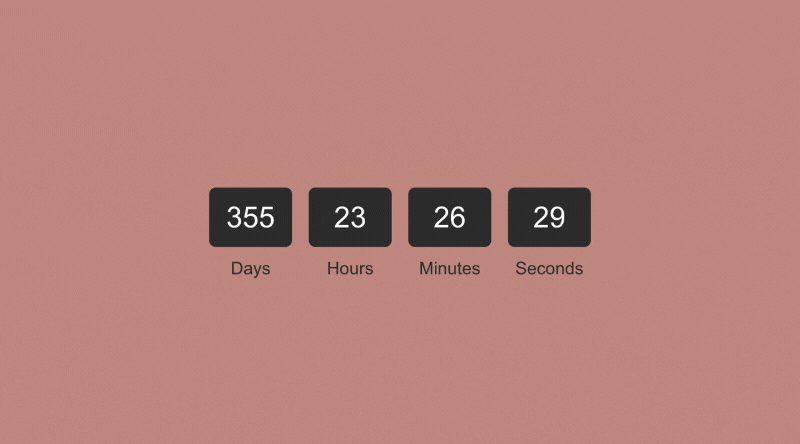 Free countdown timer plugin running on a Squarespace 7.1 page