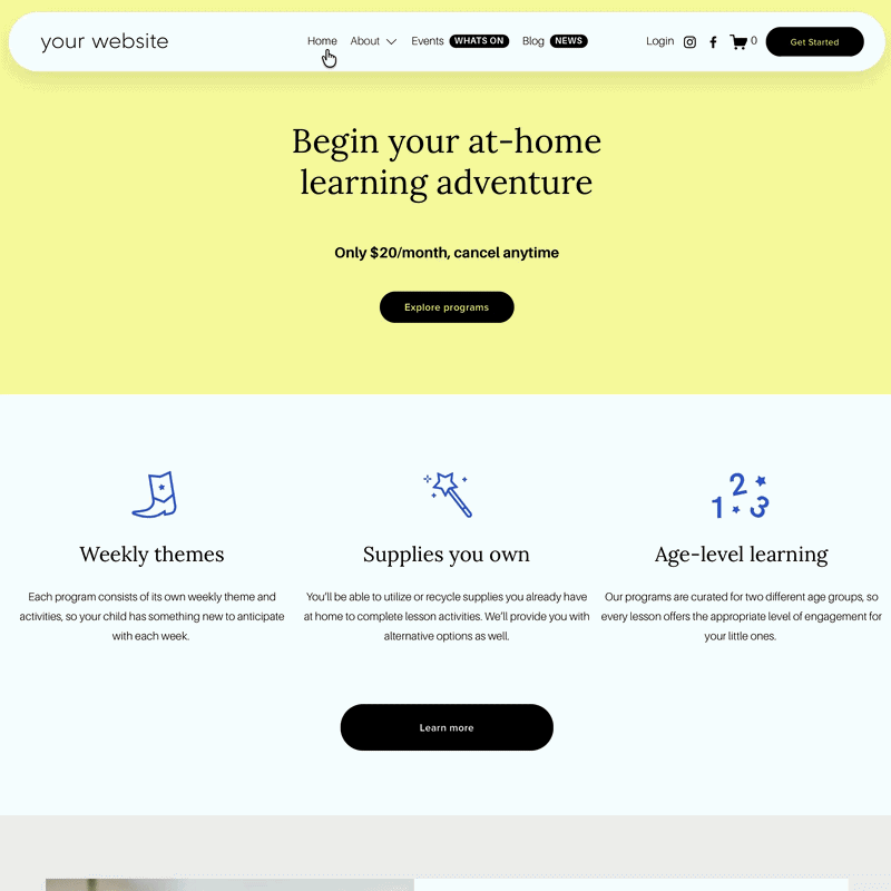 Squarespace Navigation Upgrade Kit by The Square Genius
