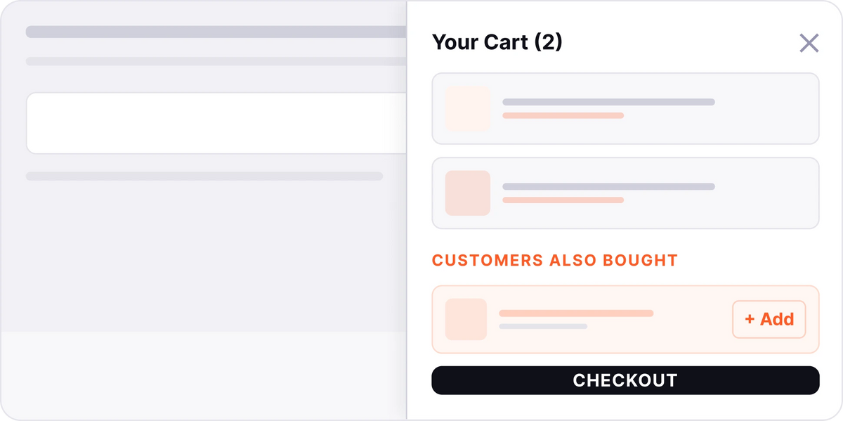 UpsellGrow slide-out cart with upsell offers on Squarespace