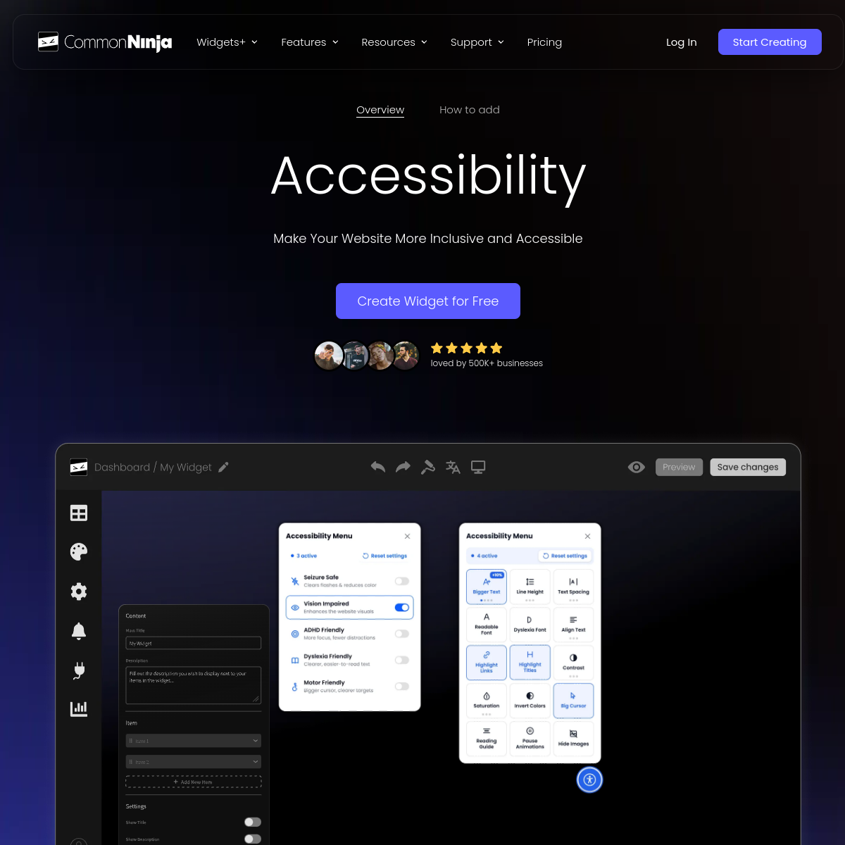 Accessibility Widget for Squarespace by Common Ninja