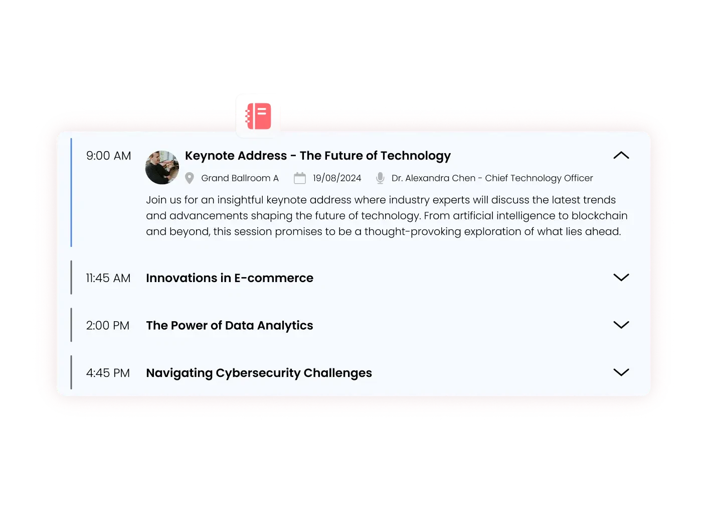 Agenda Widget