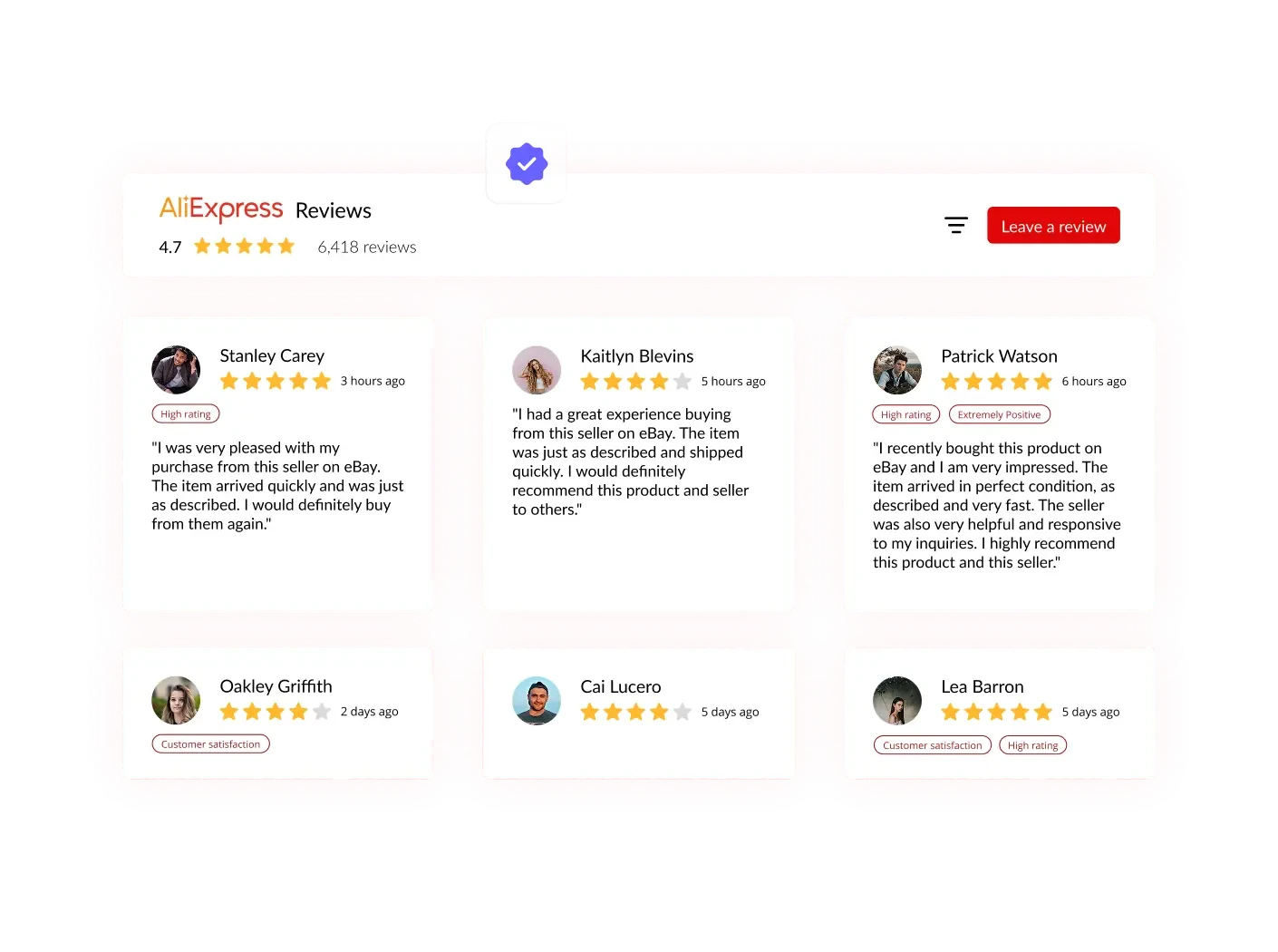 AliExpress Reviews Widget