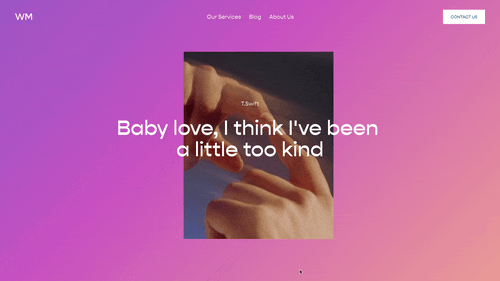 Animated Gradient Backgrounds - Squarespace Templates