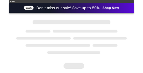 Add Announcement Bar – Squarespace UI Components on SquareLocator