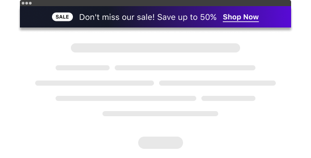 Add Announcement Bar