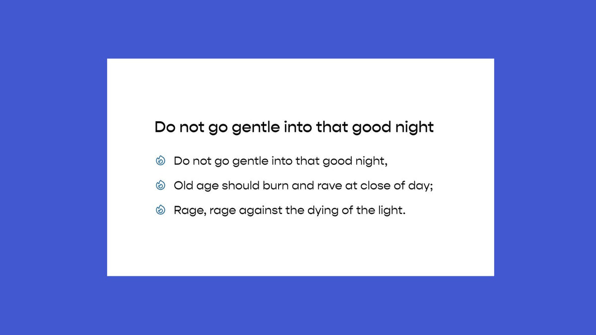 Bullet Points - Icons snippet from Will's Toolkit, preview from the Code Catalog – Squarespace Theming & Styling on SquareLocator