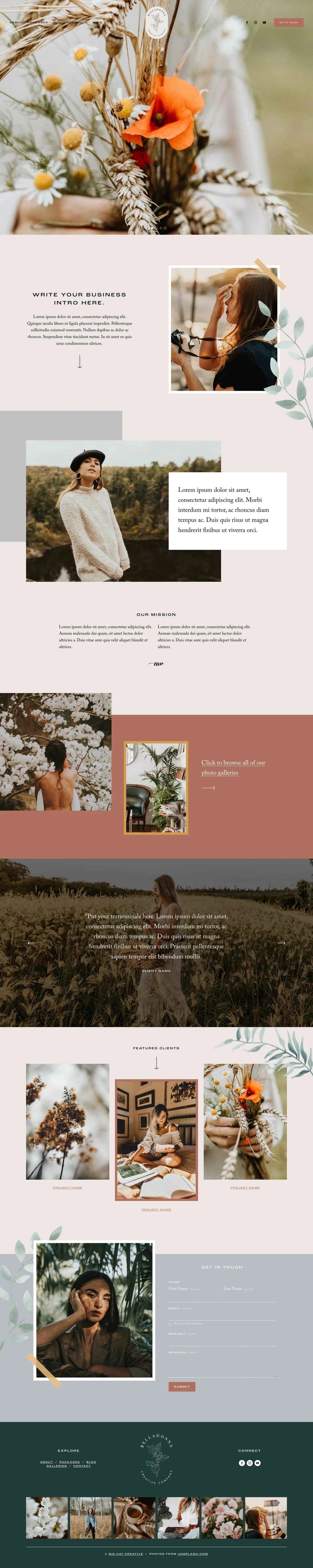 Belladonna Squarespace 7.1 Template