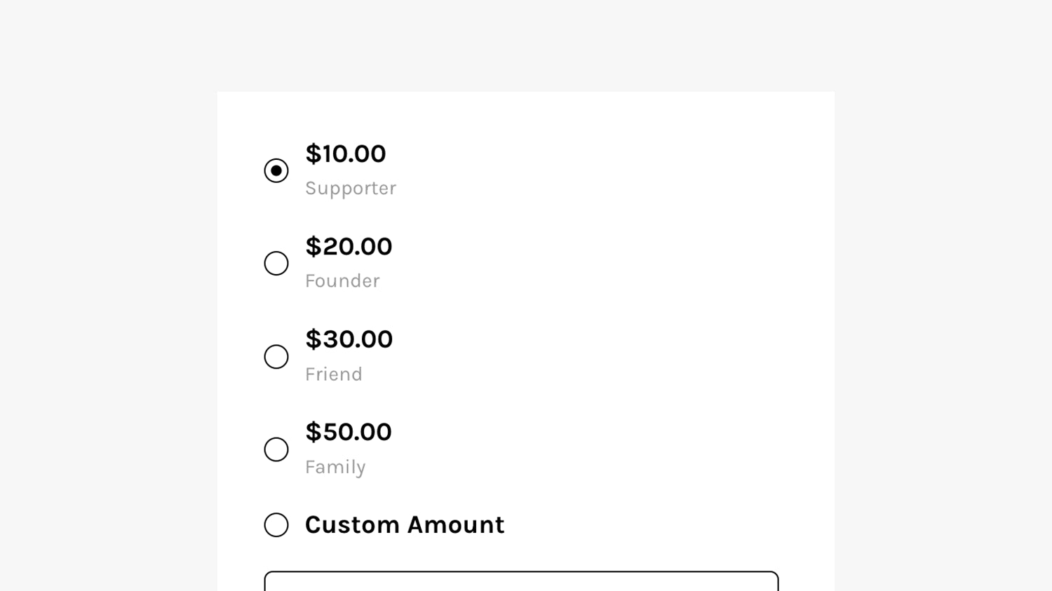Bigger Donation Amounts – Squarespace Commerce & Store on SquareLocator