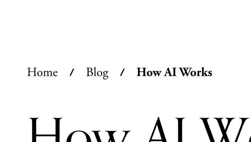 Blog Post Breadcrumbs