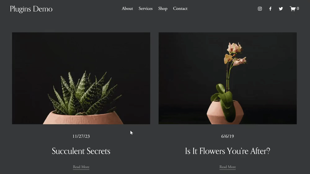 Blog Post Breadcrumbs - Squarespace Templates