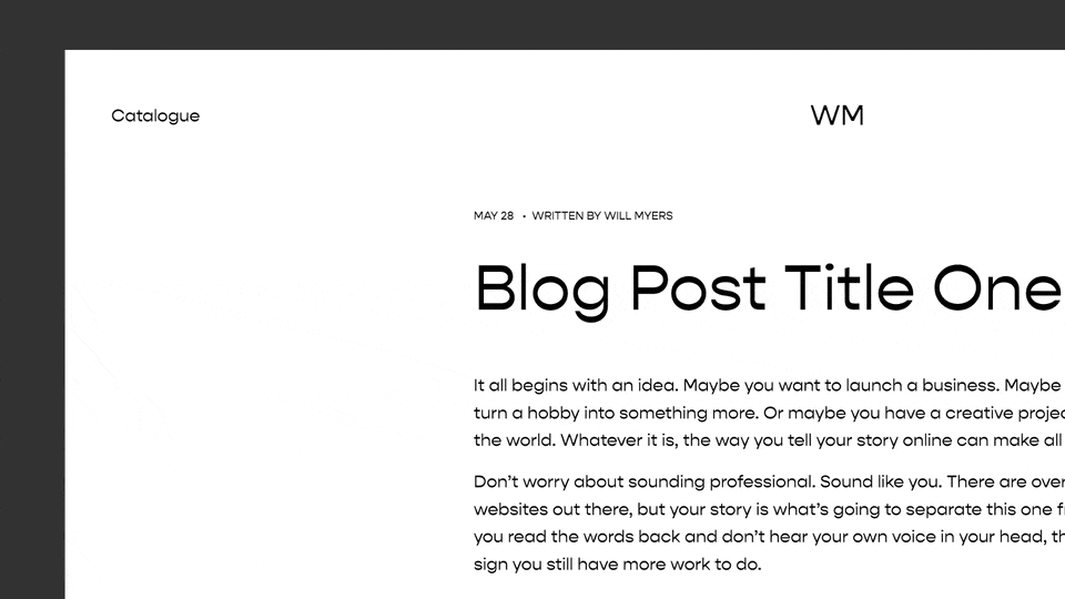 Blog Post Scroll Indicator - Squarespace Templates
