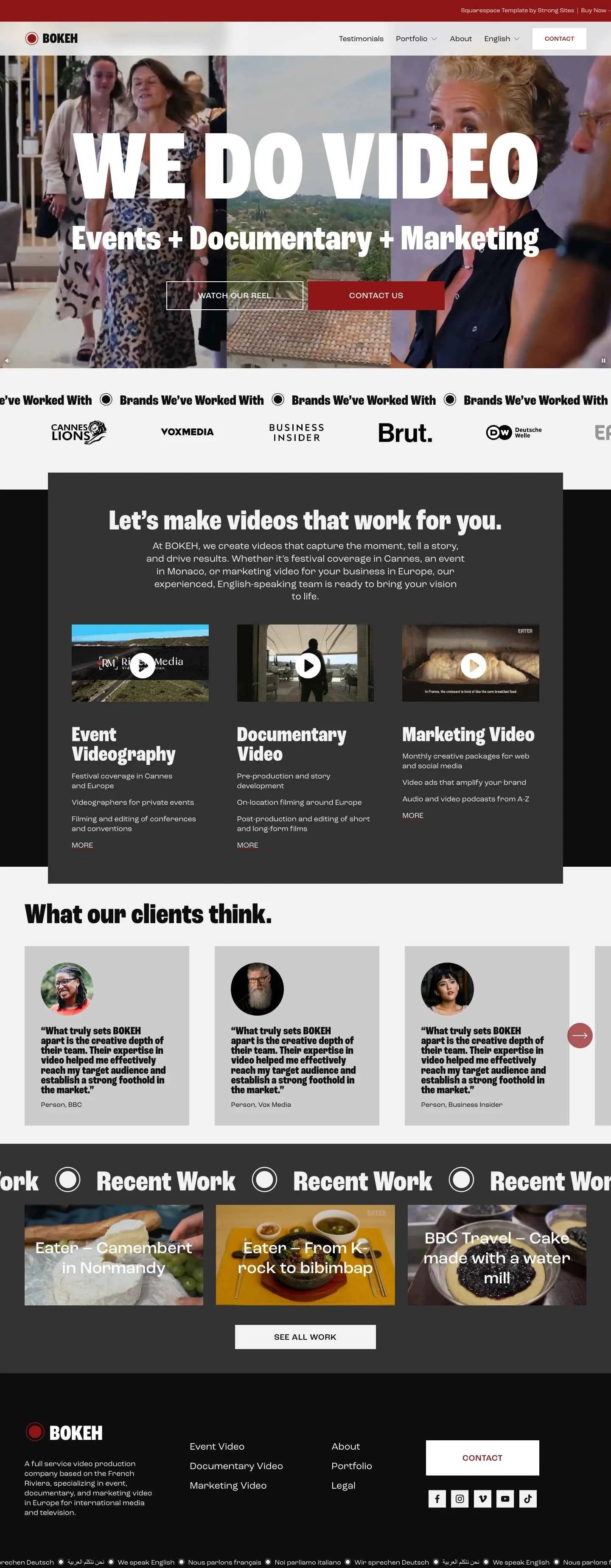 Bokeh - Squarespace Templates