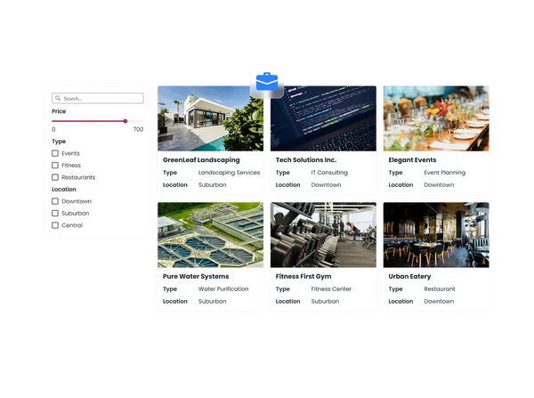 Business Listings Widget – Squarespace UI Components on SquareLocator