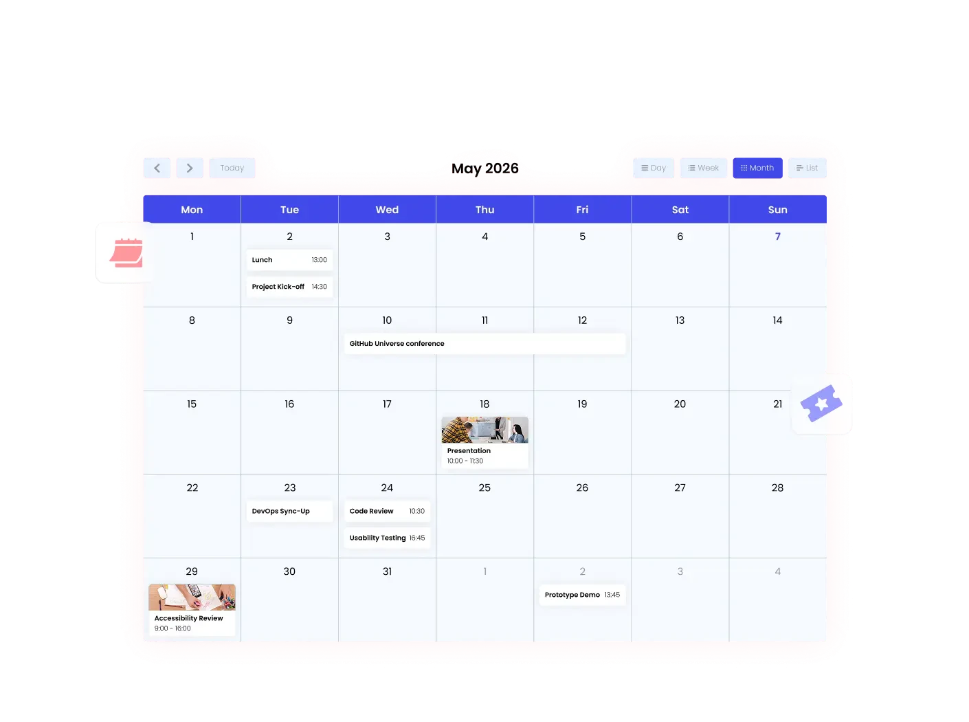 Calendar Widget