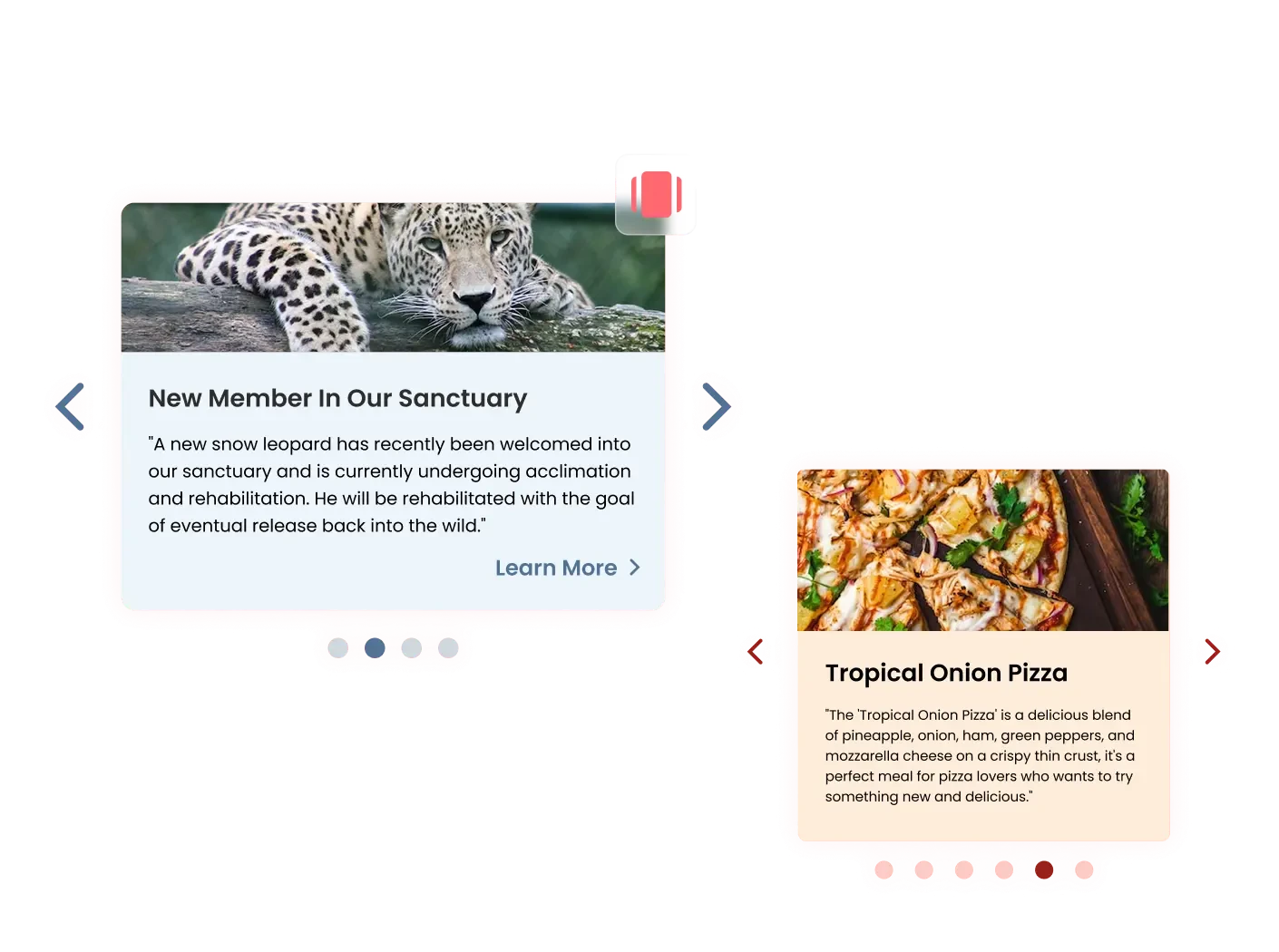 Card Carousel Widget