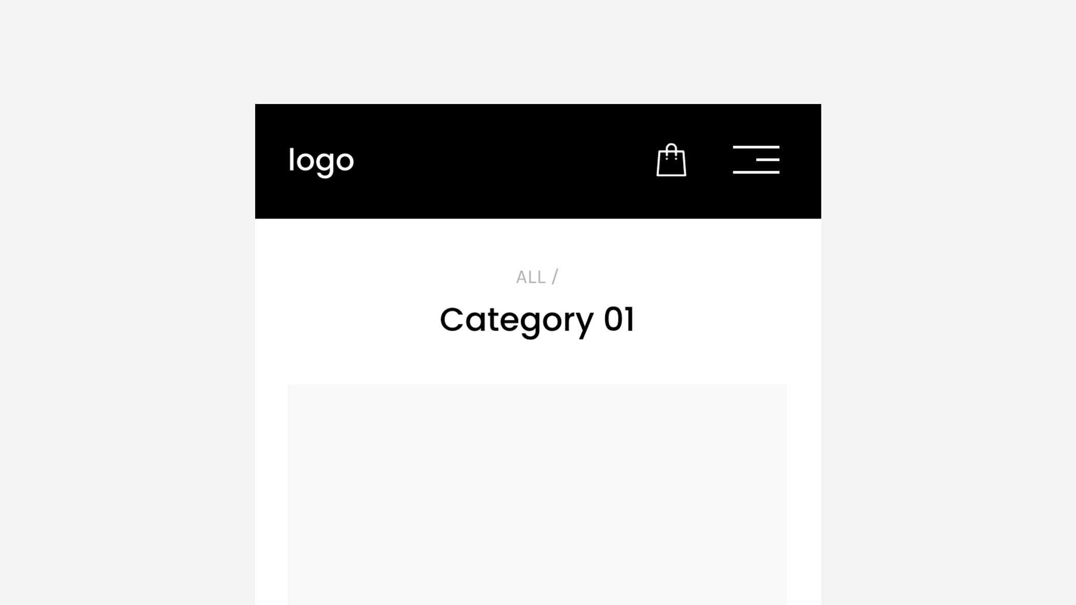 Center Categories (Mobile) - Squarespace Templates