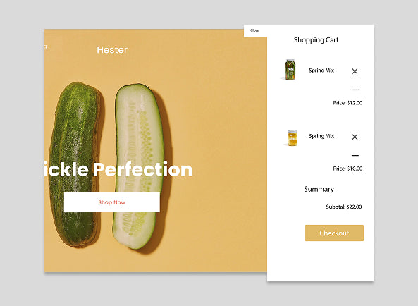 Squarespace Custom Cart Slide Out