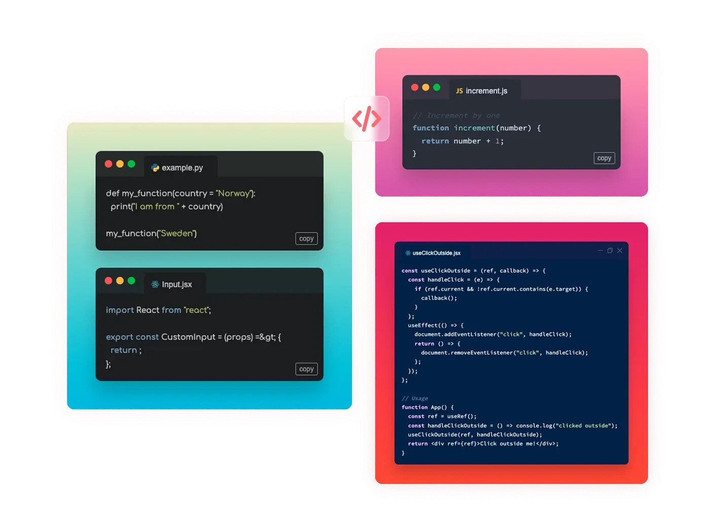Code Snippets Widget