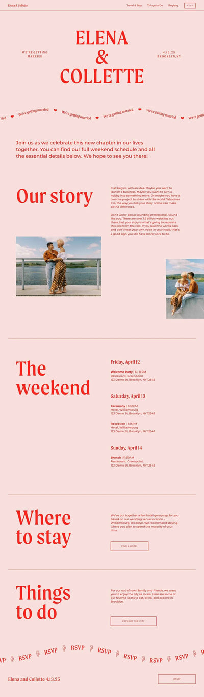 Collette – Squarespace Weddings on SquareLocator