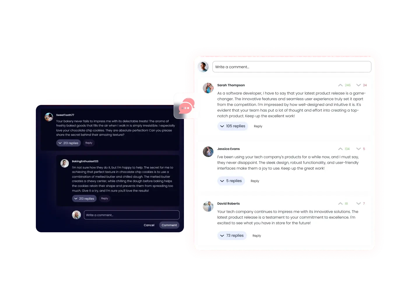 Comments widget