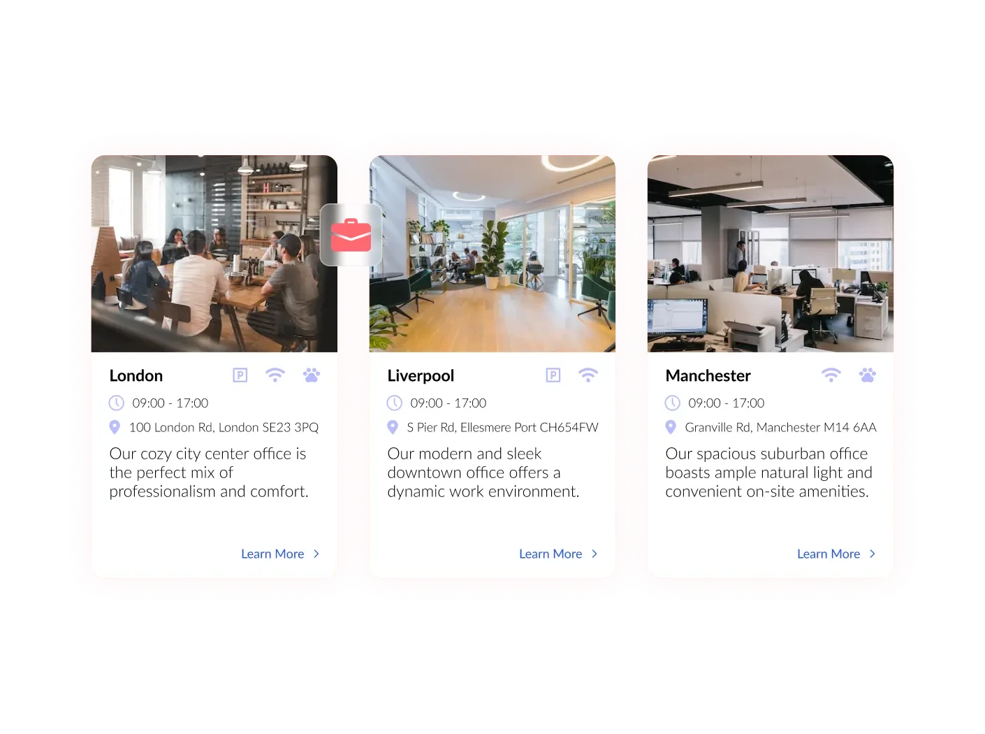 Company Branch List Widget