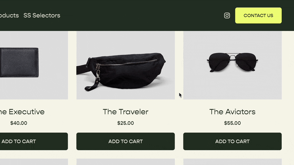 Conditional Cart Icon - Squarespace Templates