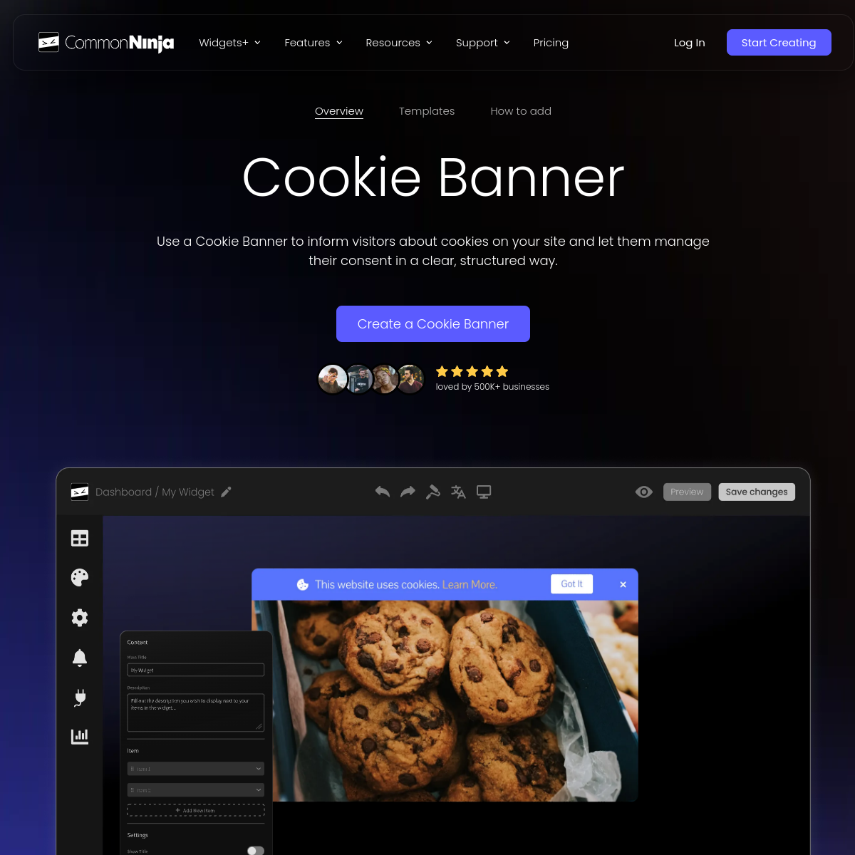 Cookie Banner Widget for Squarespace by Common Ninja