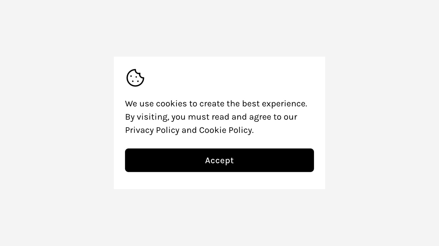 Cookie Icon (Black) - Squarespace Templates