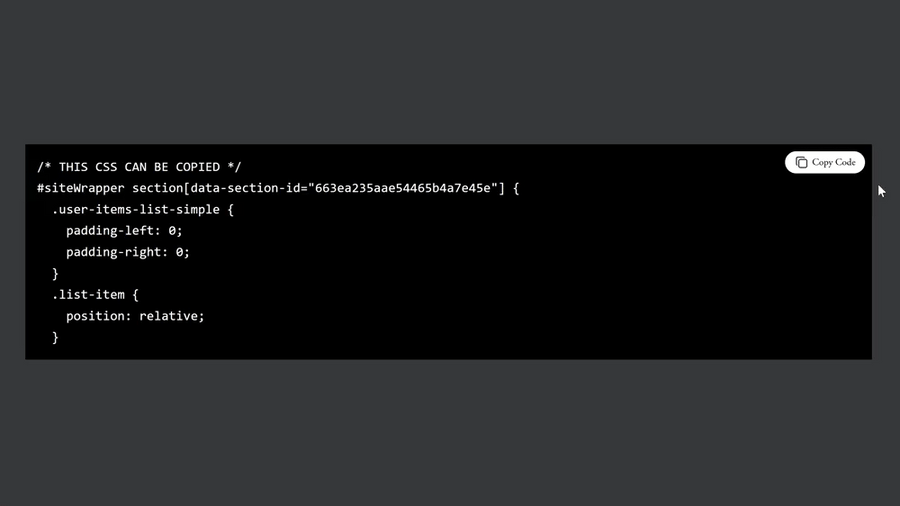 Copy Code to Clipboard Button - Squarespace Templates