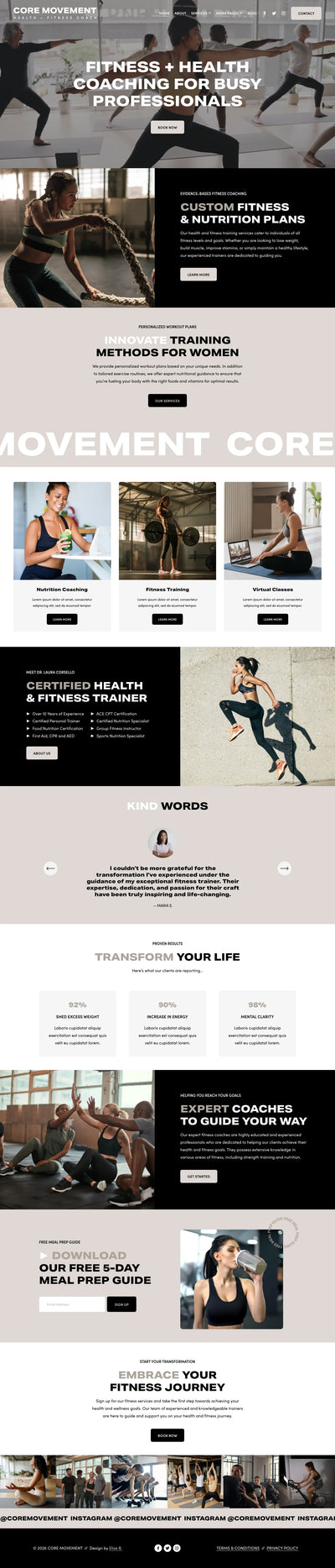Core Movement – Squarespace Fitness & Wellness on SquareLocator