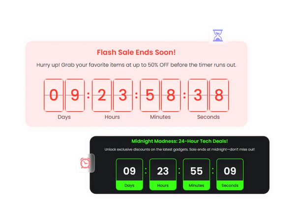 Countdown Widget – Squarespace UI Components on SquareLocator