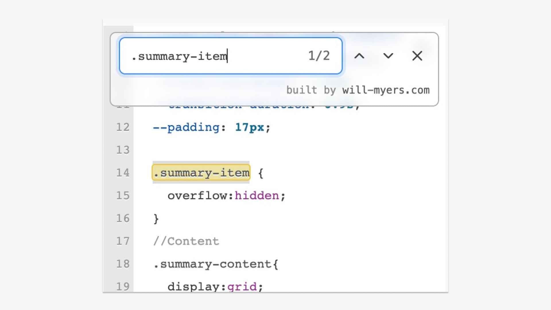 Custom CSS Search