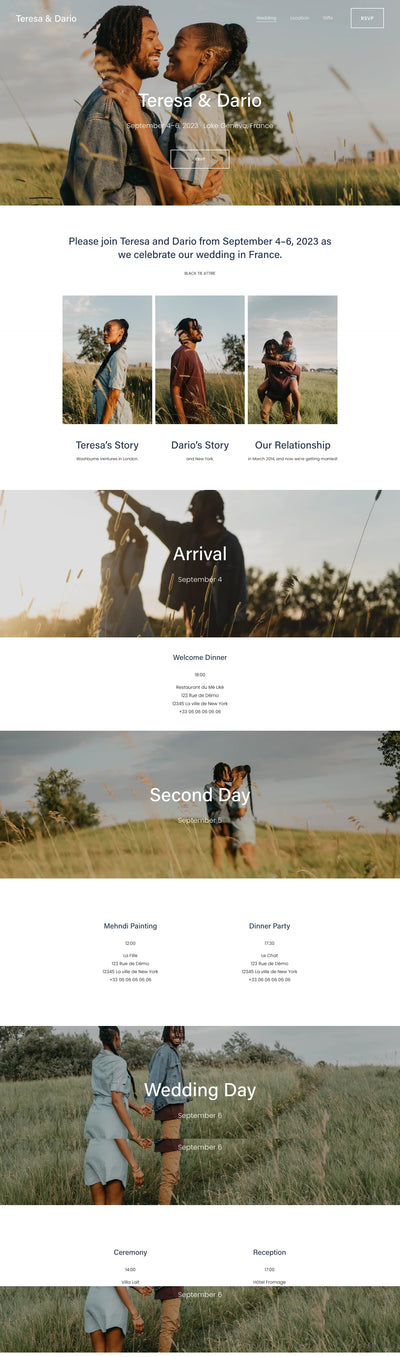 Dario – Squarespace Weddings on SquareLocator