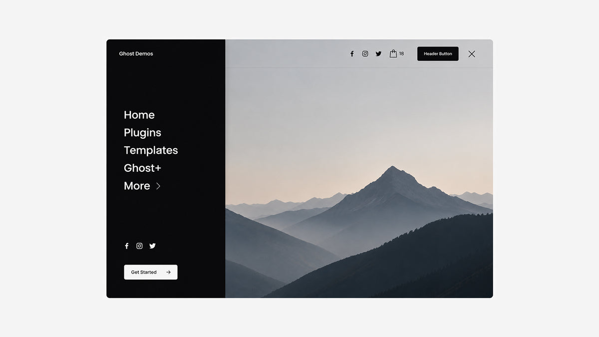 Desktop Menu (Slide Out) – Squarespace Navigation & Menus on SquareLocator