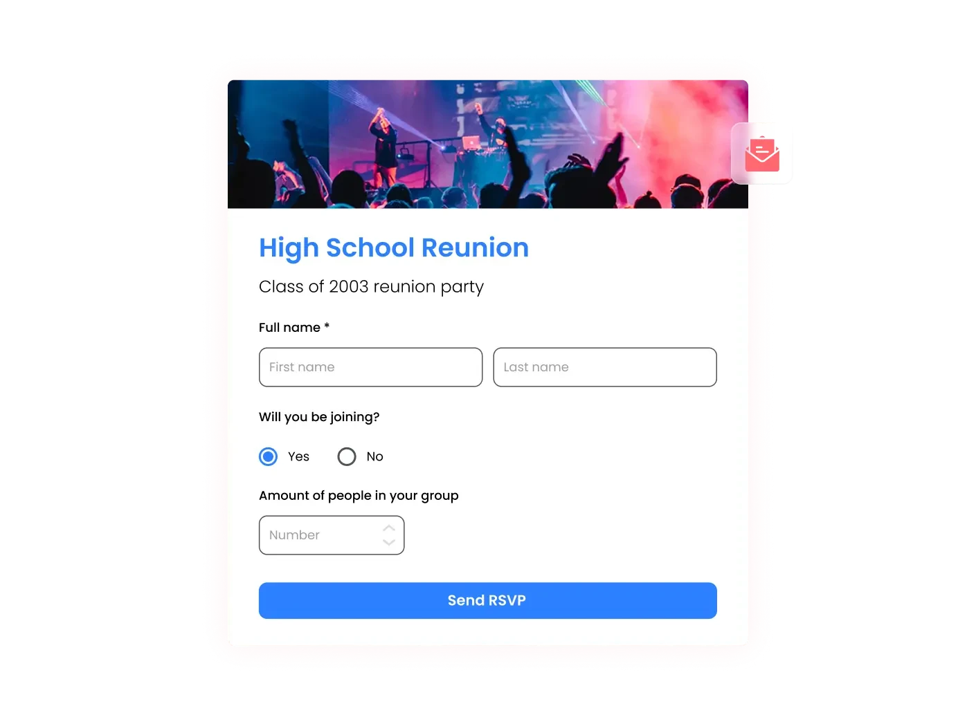 Easy RSVP Form