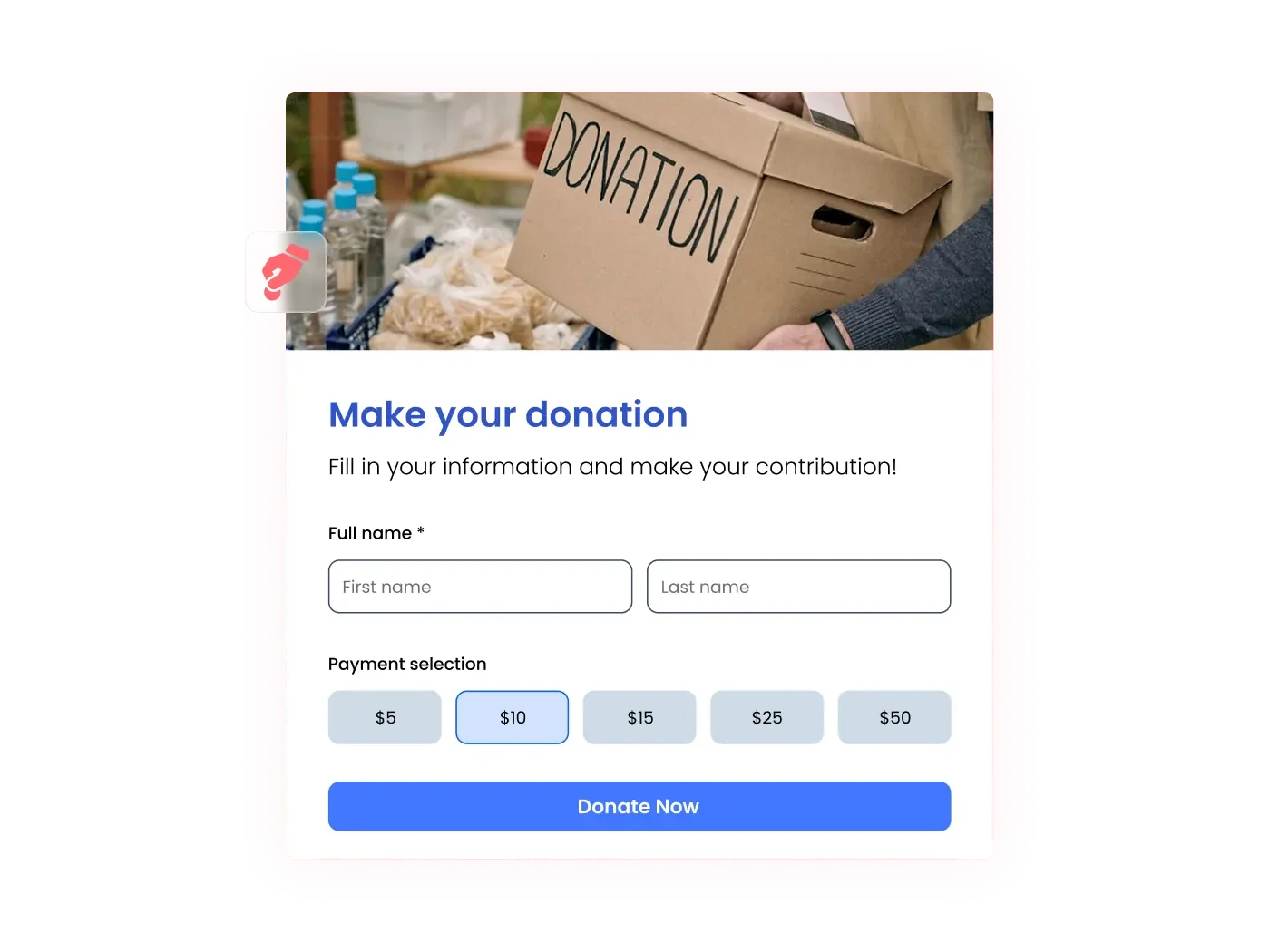 Easy & Secure Donation Form