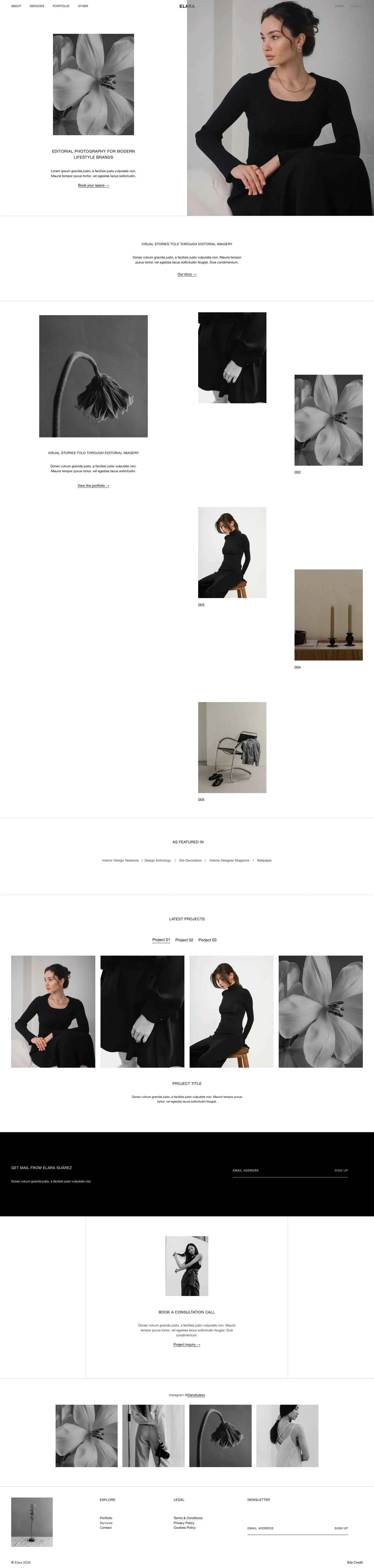 Elara - Squarespace Templates