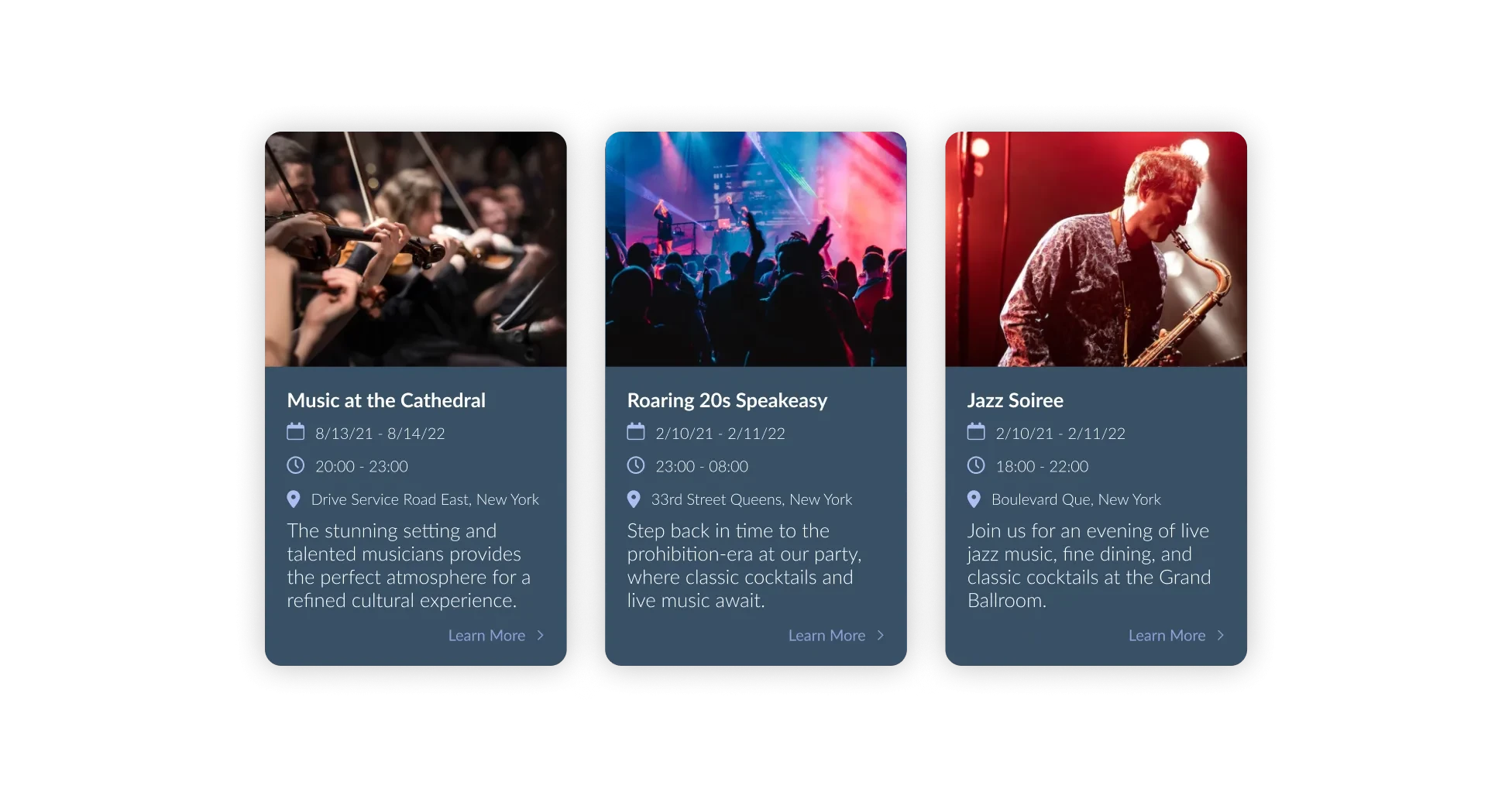 Event List Widget