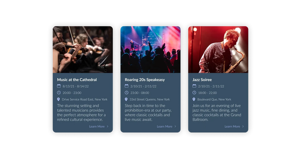 Event List Widget – Squarespace Effects & Interactions on SquareLocator