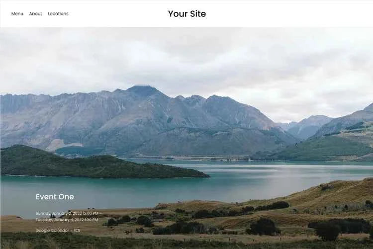 Event Page Banner Image Styles