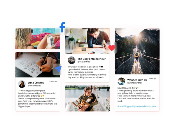Facebook Feed Widget – Squarespace UI Components on SquareLocator