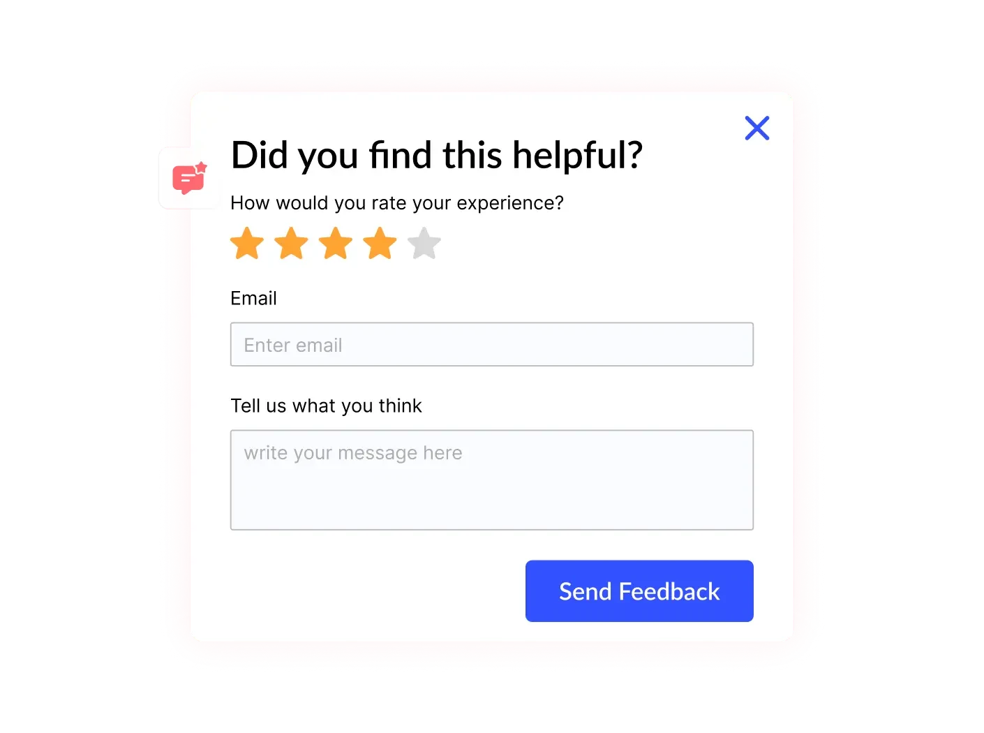 Feedback Popup Widget